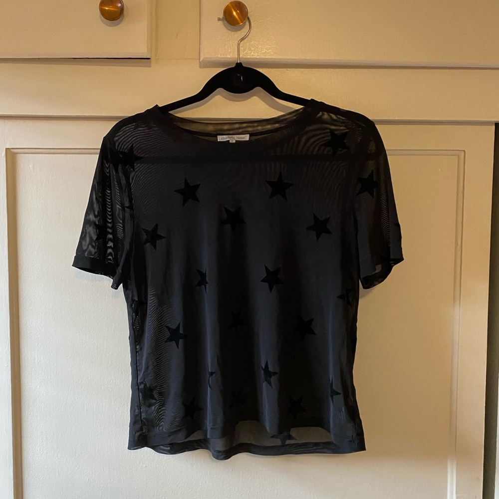 Charolette Russe star mesh top